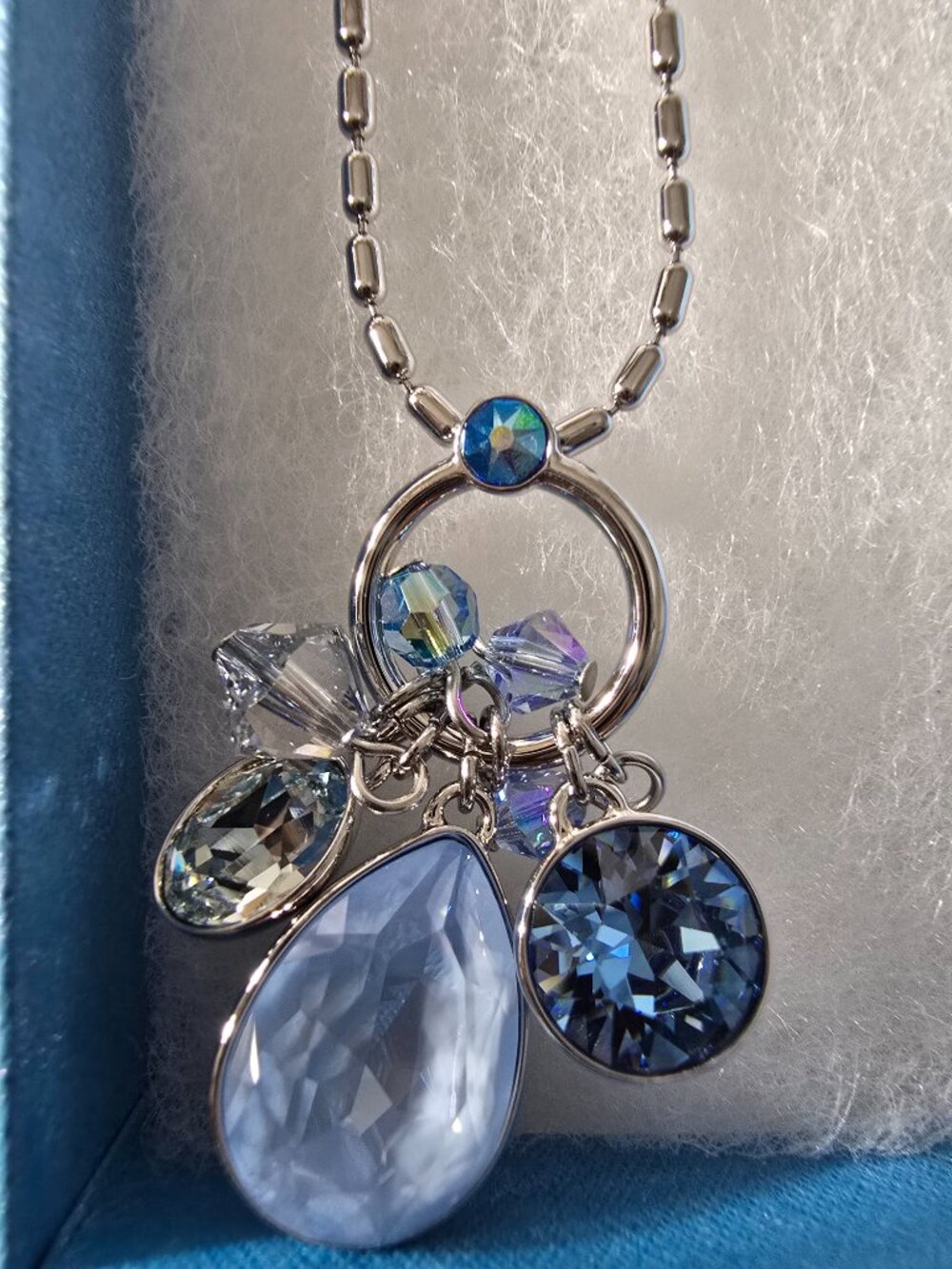 NWT Touchstone Crystal Charmed Existence Necklace with Swarovski Crystals